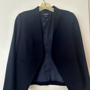 Ellen Tracy Navy blue tapered jacket